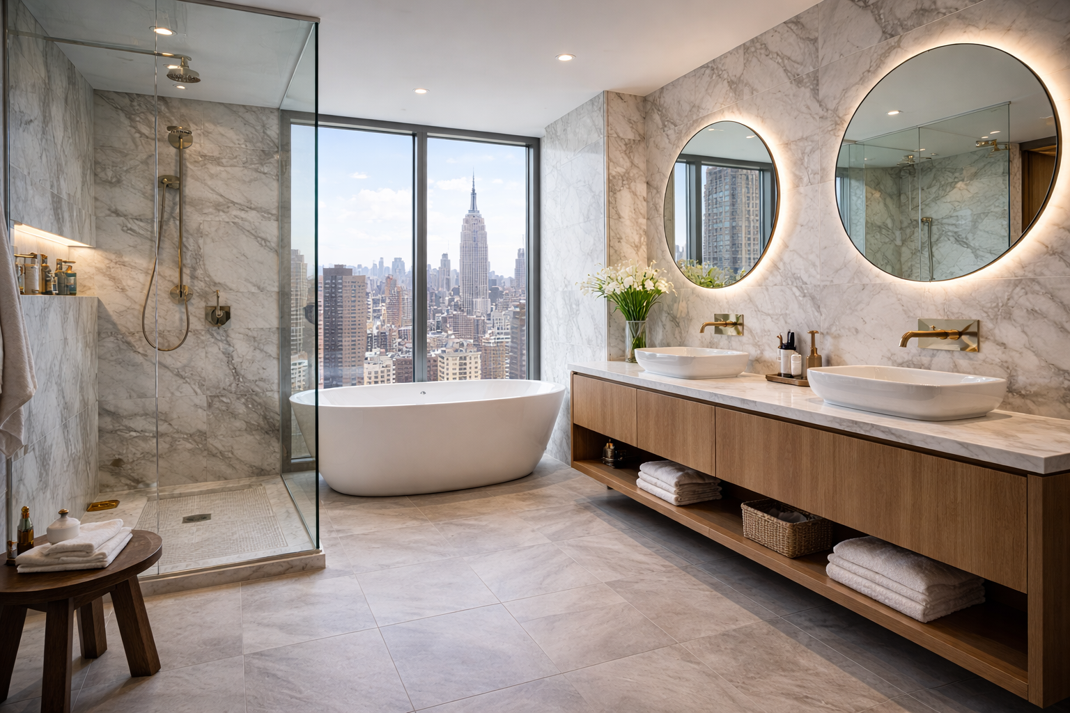 Manhattan Bathroom Renovation by Archi Builders Home Renovation NYC